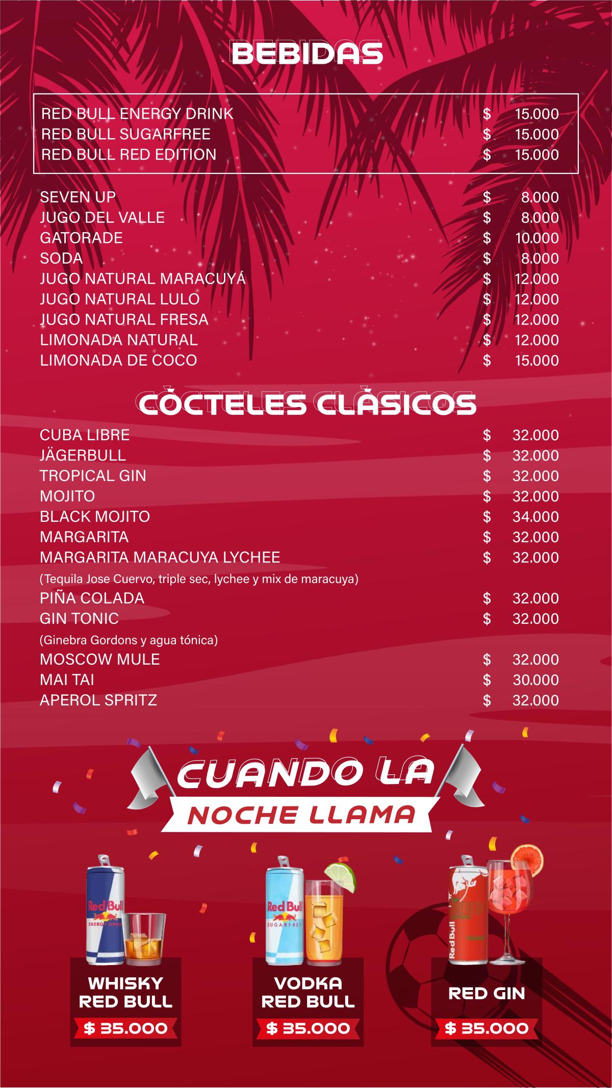 MENU ZAMBA